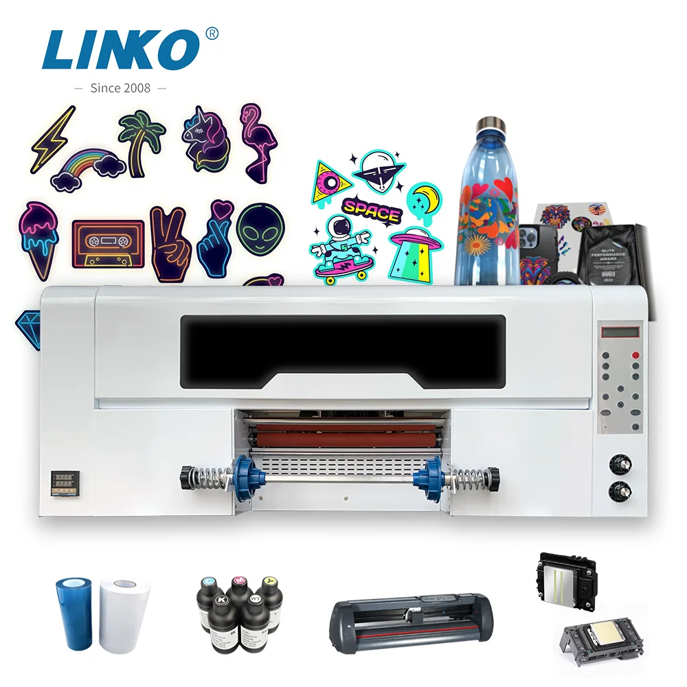 Linko Popular New A3 Uv Dtf Film Sticker Uv Dtf Printer 2 In 1for Uv ...