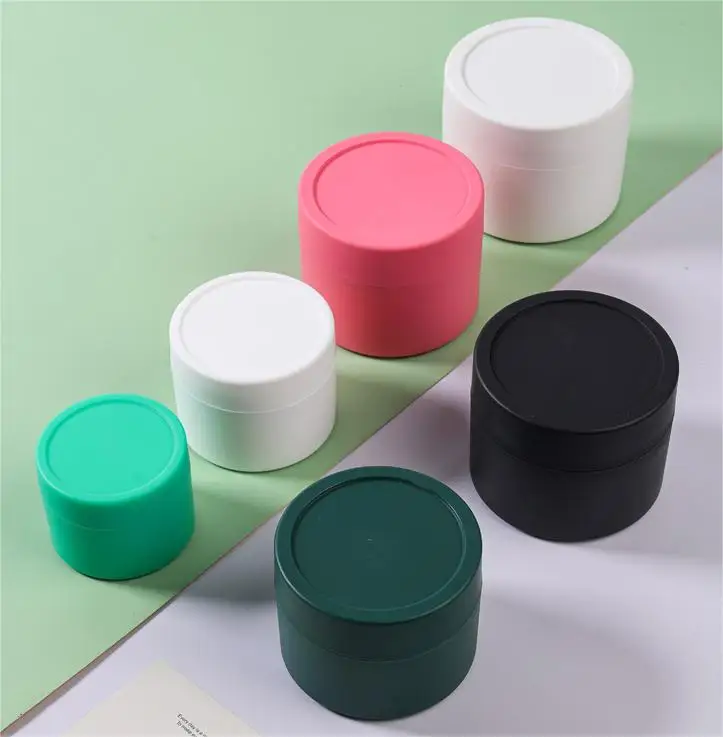 Color Double Walled PP Plastic Cream Jar