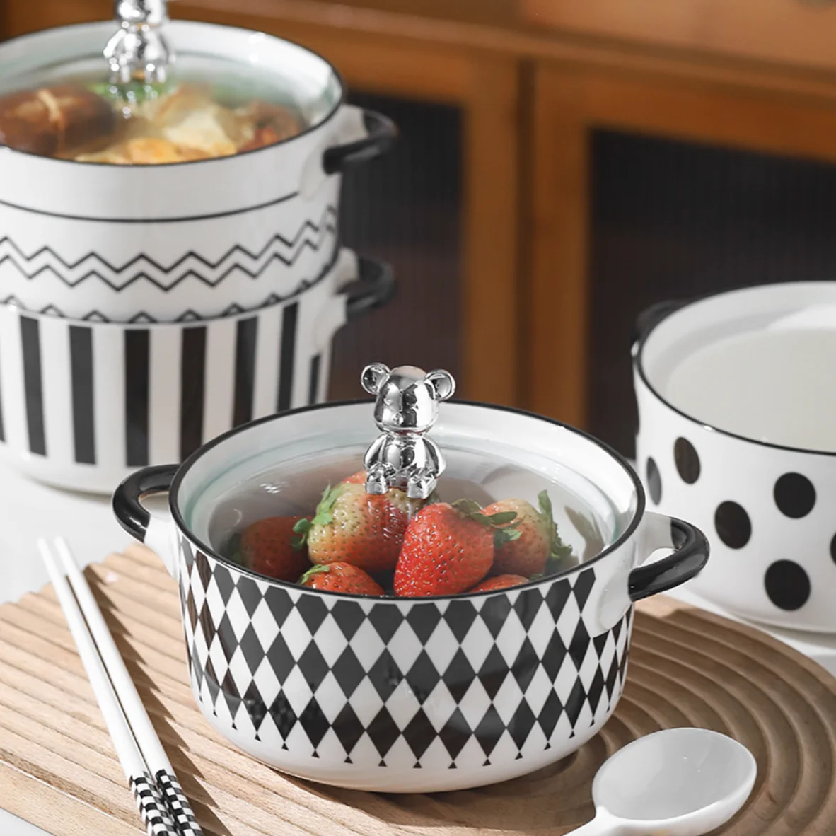 French Hepburn Light Luxury High-looking Cute Ceramic Instant