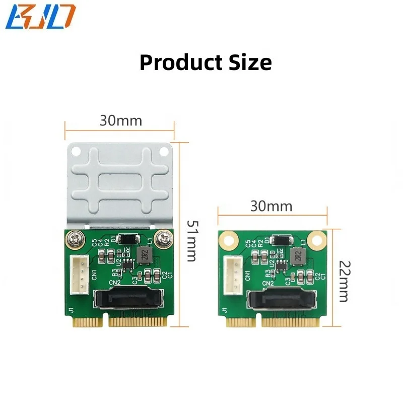 Mini Pcie Msata To Sata Setengah Tinggi MSATA Mini Pcie SSD Ke
