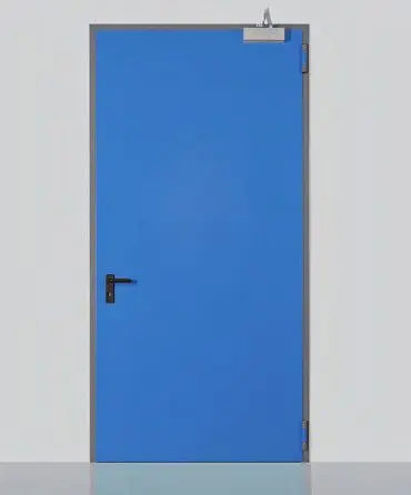 Interior 180 Minutes 3Hour Steel Fire Rated Metal Access Sliding Front Doors With Glass