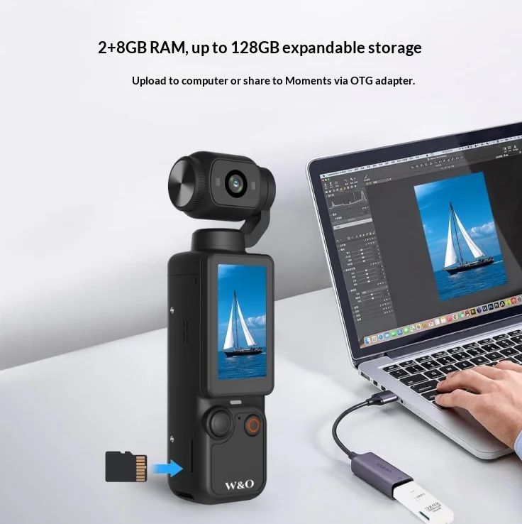 New W&O Q7 4K HD Handheld Outdoor Anti-Shake All-in-One Pocket