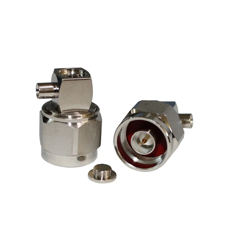 Manufacturer Sales N-JWB3 RF Coaxial Connector 50 Ohm Angle Male N Connector for RG402 RG141 Wire