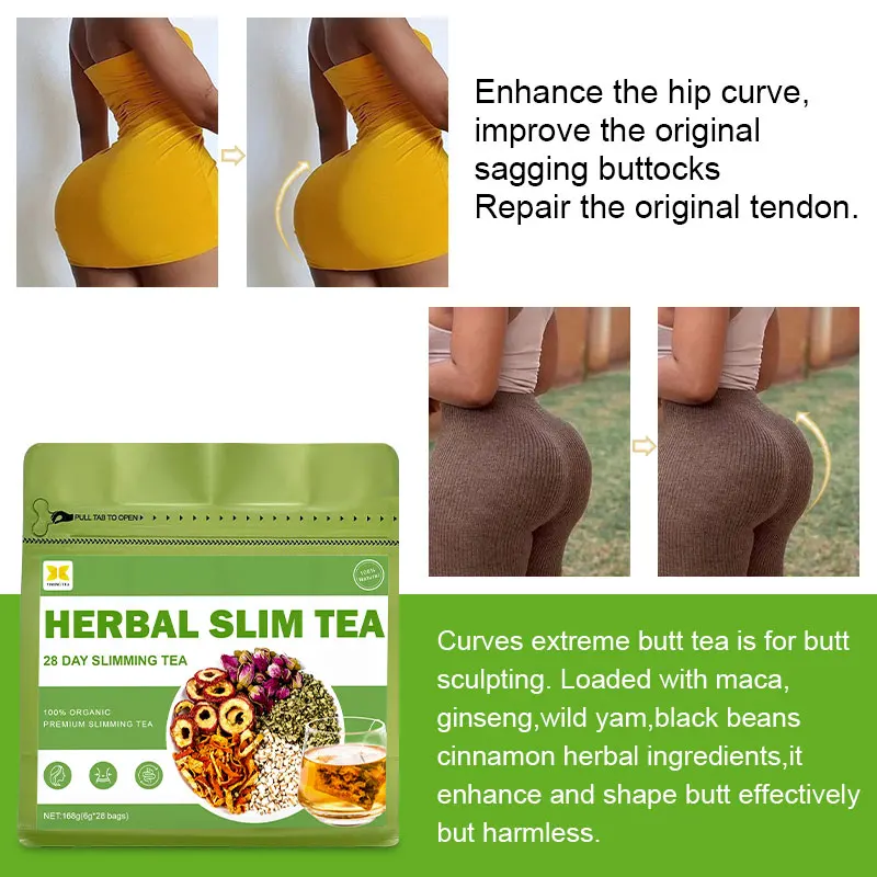 100% Natural Custom Chinese Herbal Tea Bags  Flat Belly Gattilier Purai Herbal Tea Blend Herbal Tea for Men