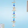 Décoration de chambre de plage en verre de mer bleu 23,6 pouces
