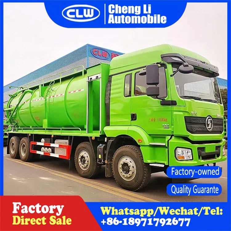 Shacman Vacuum Tanker Trucks 8x4 25000 Litres Sewage Suction And ...