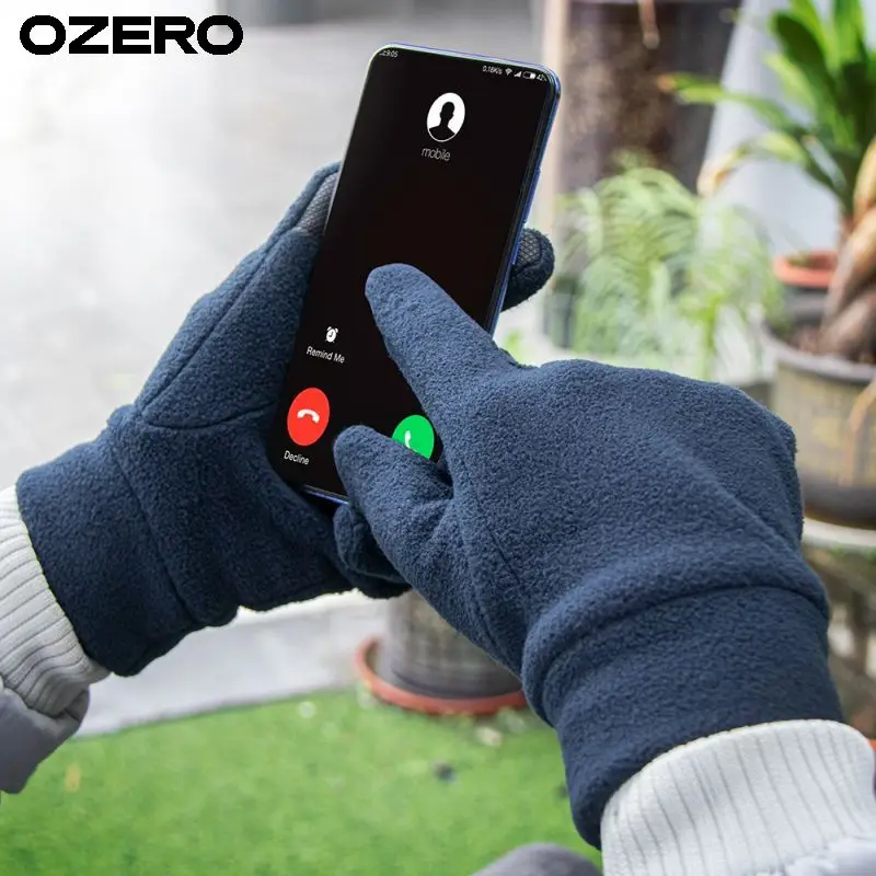 OZERO легкие велосипедные улучшенные фрикционные Полиэстеровые сенсорные недорогие зимние перчатки Patagonia