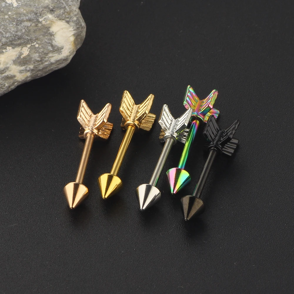 Surgical Steel Arrow Nipple Rings Barbells Body Piercing Jewelry Nipple bar Nipple Piercings