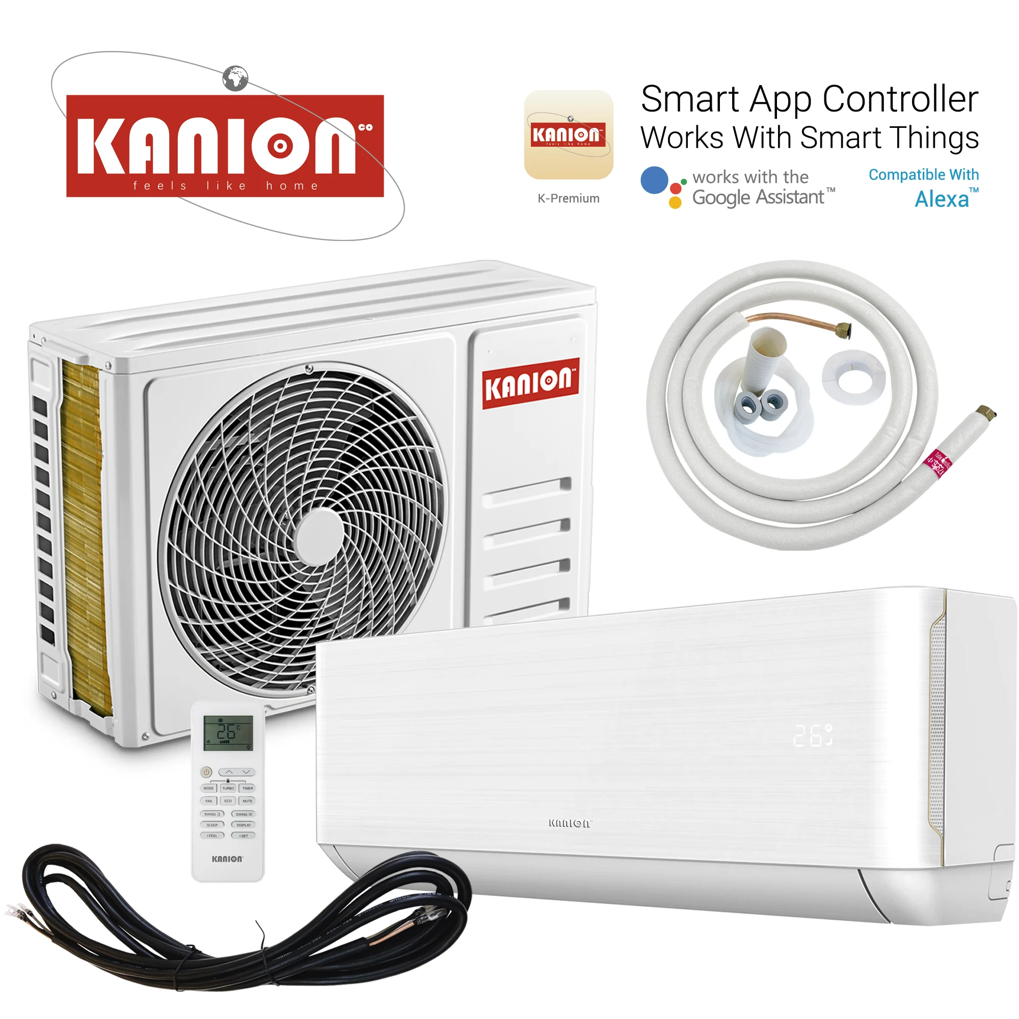 EU Standard Split Type 24000BTU R32 Gas 50HZ Inverter Cooling Heating air Conditioner