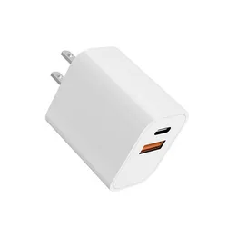 Лидер продаж зарядное устройство с двумя Usb-портами мощностью 20 Вт типа C для аккумуляторов безопасные