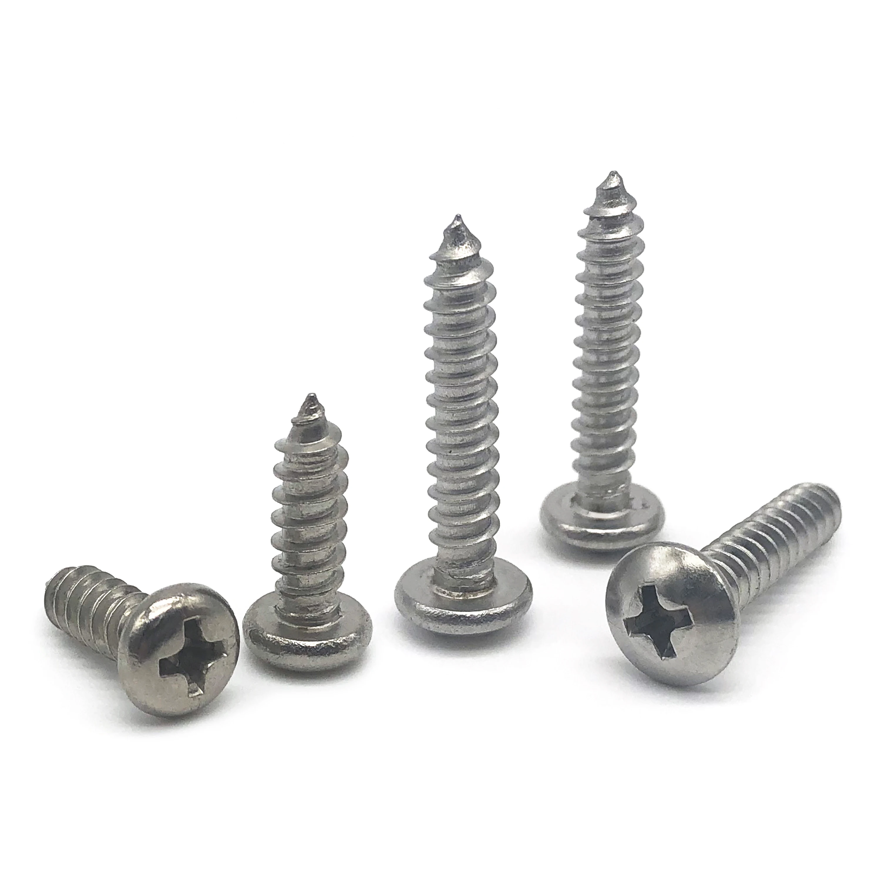 Chuanghe Attaches En Acier Inoxydable Pan Phillips Tête Autotaraudeuse Vis din 7982 pan tête m3 autotaraudeuses vis