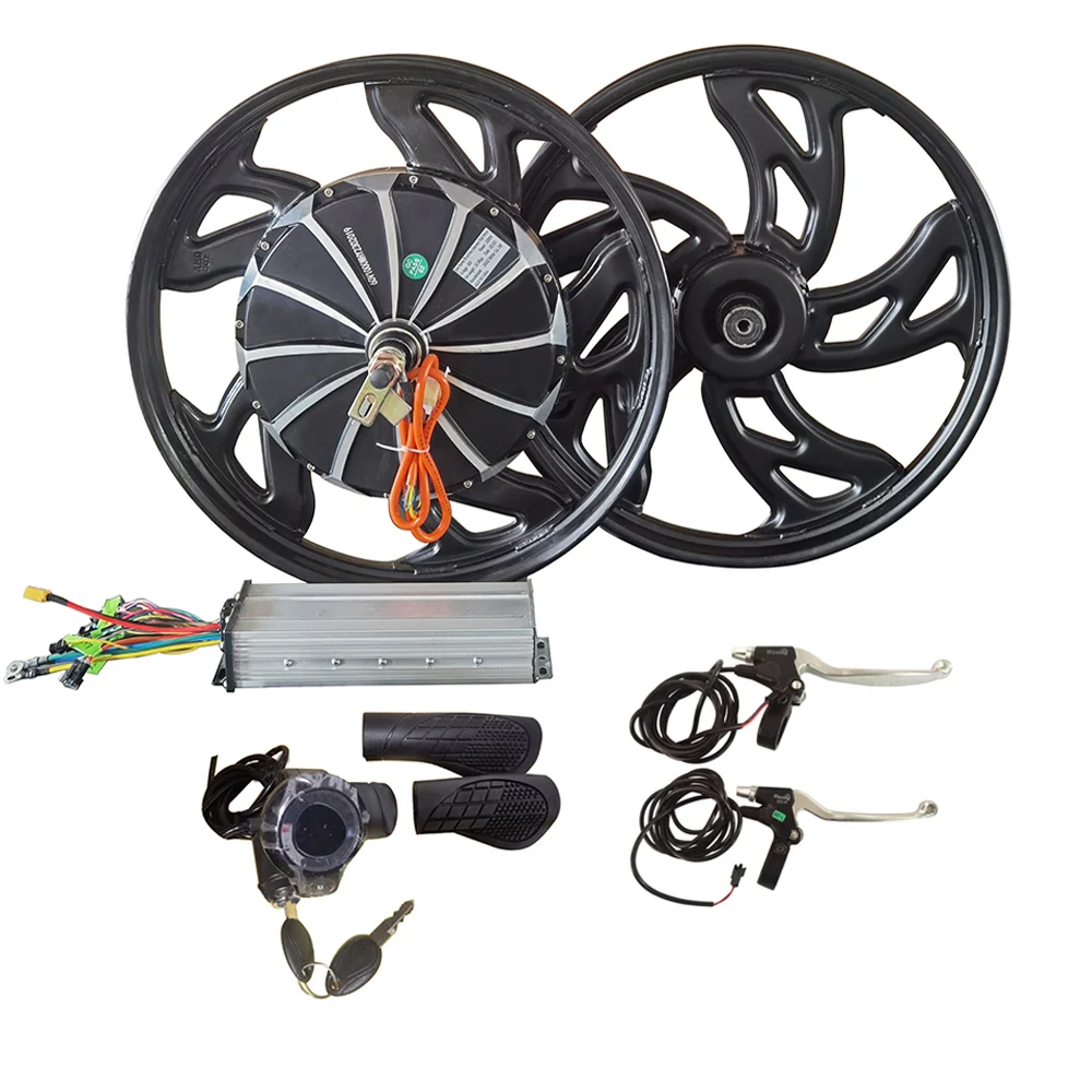 17 Inch 48V 60V 72V 1000W 1500W Brushless Gearless Electric E Bicycle  Motorcycle Bike Hub Motor Conversion Kit