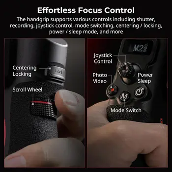 SmallRig Focus Control Dual Grip ForRS2/RS3 Pro/RS4/RS4 Pro Gimbal Stabilizer,Joystick Operation,Mode Switching,Max Load 17.6lb detail image