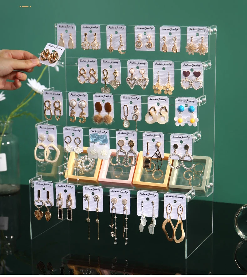 Customization Jewelry Display Rack Acrylic Earrings Exquisite Earring ...
