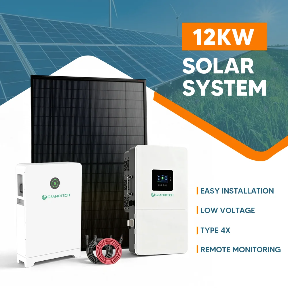 Inverter Cymysg 12kW System Egni Haulol Allan o Siatâl Set Cyflawn 240V 8kW 10kW System Pŵer Haulol Set Cyflawn â Phaneli Haulol