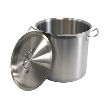 Good Quality large Thickened Straight stainless steel stockpot soup pot soup pail for restaurant or hotel or school