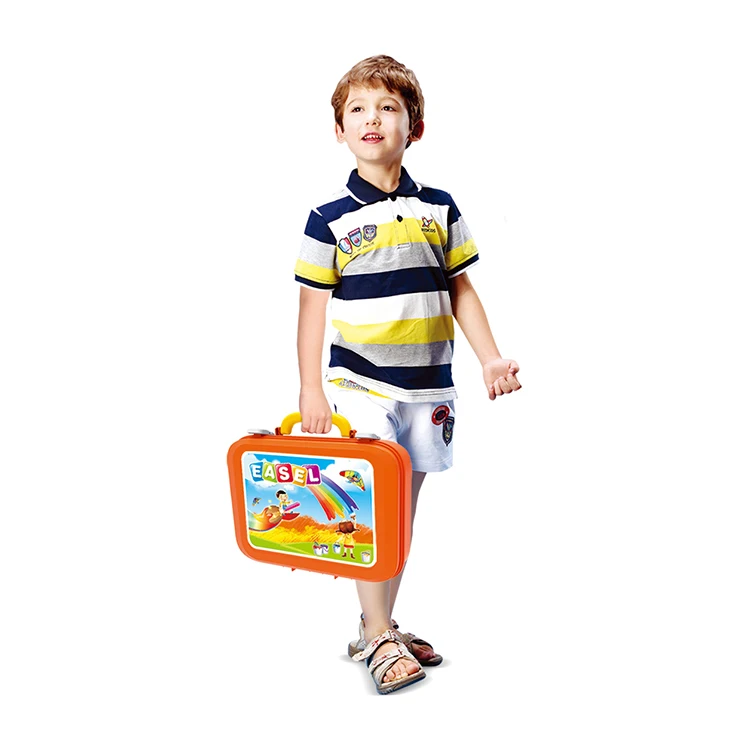 Educational Suitcase 2 in 1 Learning Child Erasable Magic Toys Kids Drawing Board for Baby