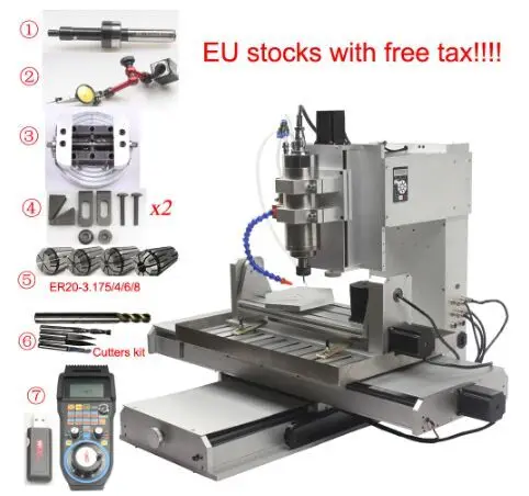 Desktop Cnc Milling Machine USB Supported Mini 5 Axis Cnc Machine for Sale