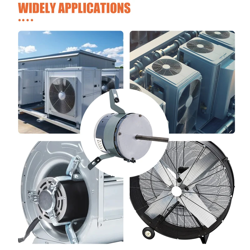 DC 1/4HP 1100 RPM 1.4A  208-230V Include 1 Pcs Capacitor 5μF/370V 1-Speed Air Conditioner Motor