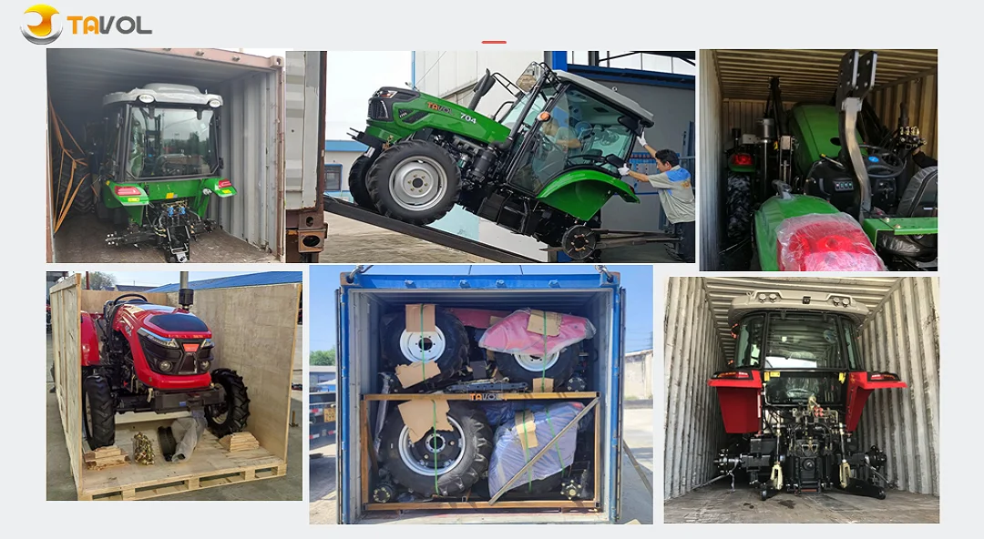 Farm Garden Tractors 50hp 55hp 4wd Tractor With 4in1 Front End Loader