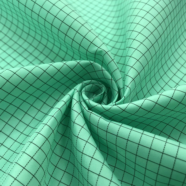 Electrically Conductive Fabric ESD Polyester Fabric Cleanroom Smock Antistatic Fabric