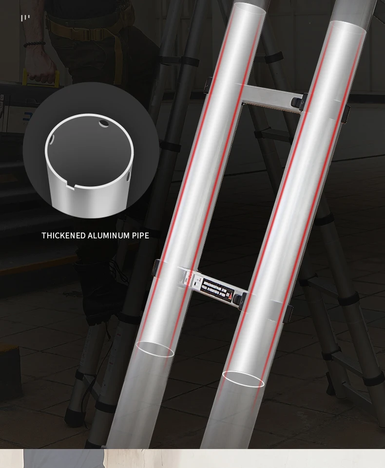 Aluminium Ladder 6063a With En131 Portable Telescopic Extensions ...