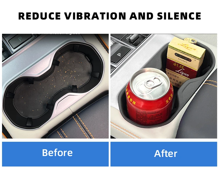 Seal U Center Console Water Cup Holder TPE Material Card Slot Cup Holder For BYD Song Plus Champion 2023 Accessories manufacture