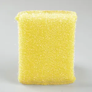 Hot Sale Kitchen Abrasive Durable Cleaning Gold&sliver Dishwashing Sponge Cleaning Scouring Pad