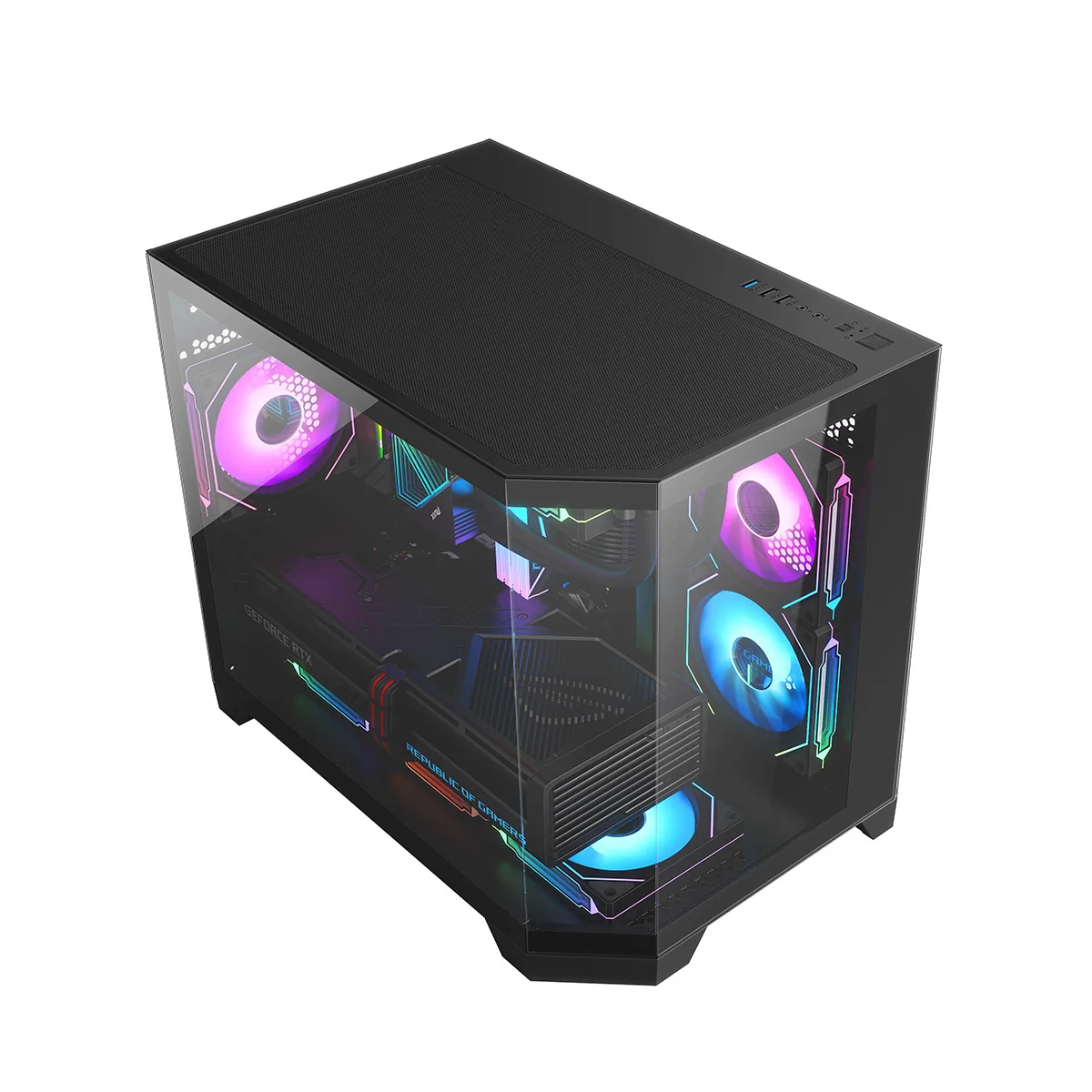 Chassis PC Gaming Case Desktop Computer Gaming Cabinet M-ATX Computer Case & Towers CPU Cabinet