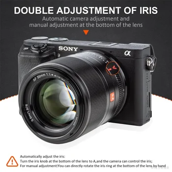 Viltrox 56MM F1.4 E STM AF Large Aperture Auto Focus Portrait Lens for  E-Mount APS-C Mirrorless Camera A9 A7RIV A7S A6600 detail image