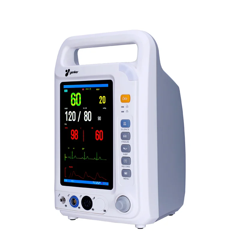 Монитор сердечного ритма Yonker 8000a, 4 параметра NIBP + SPO2 + TEMP + PR