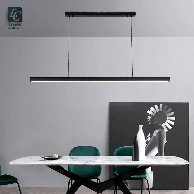 P0055 Simple Design Indoor Decoration Office Home Commercial Black LED Modern Pendant Lamp