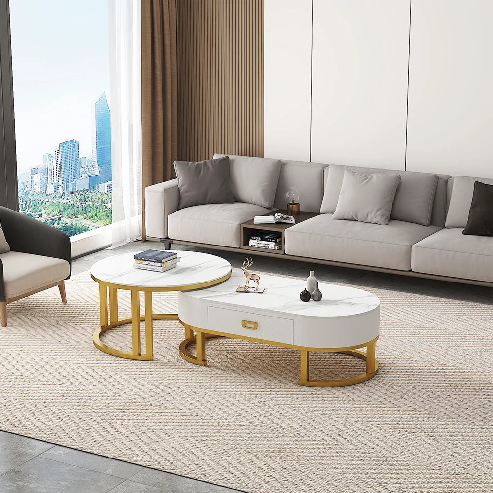 Luxury Coffee Table Set Modern Living Room Furniture With Tv Cabinet ...