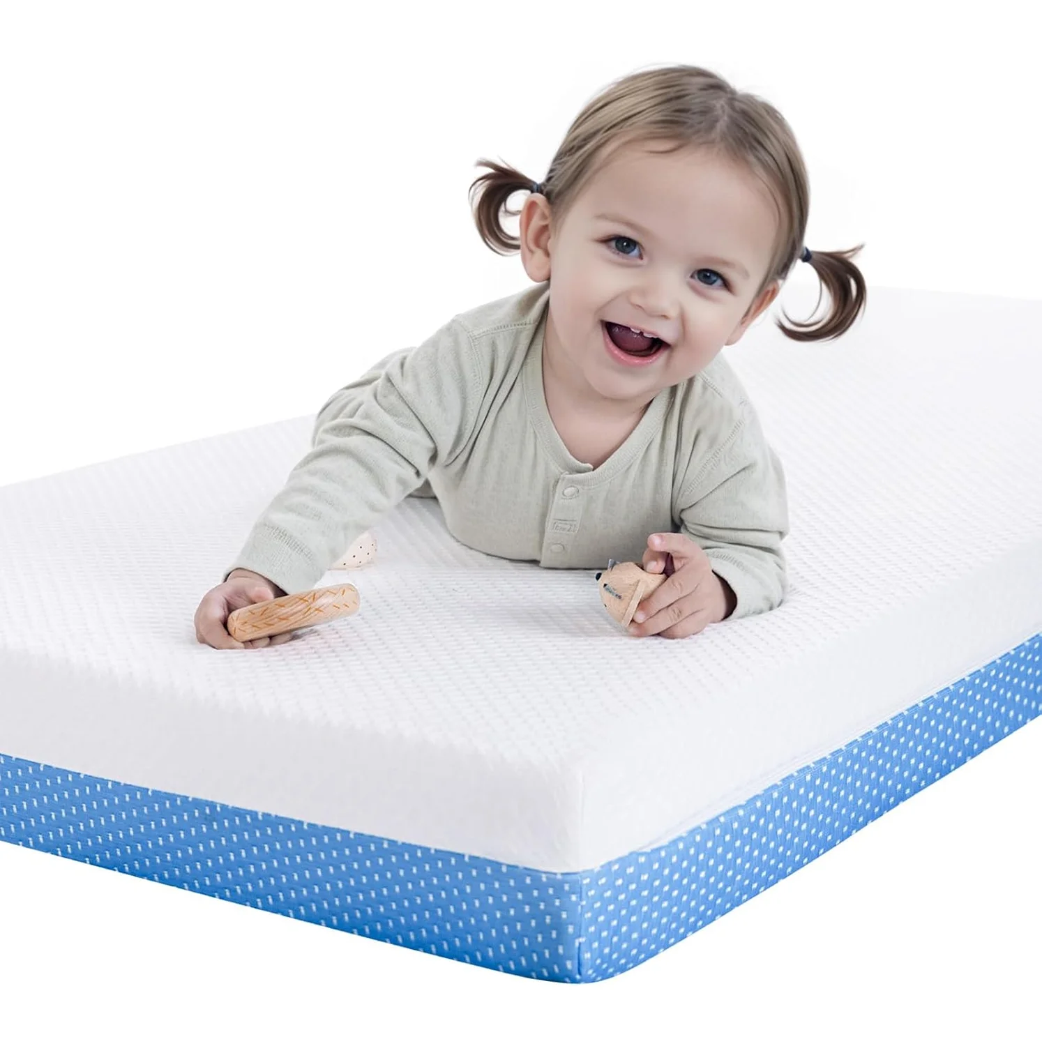 Hyposensitivity Breathable Mattress Cover Zipper Crib Mattress Protector for Newborn