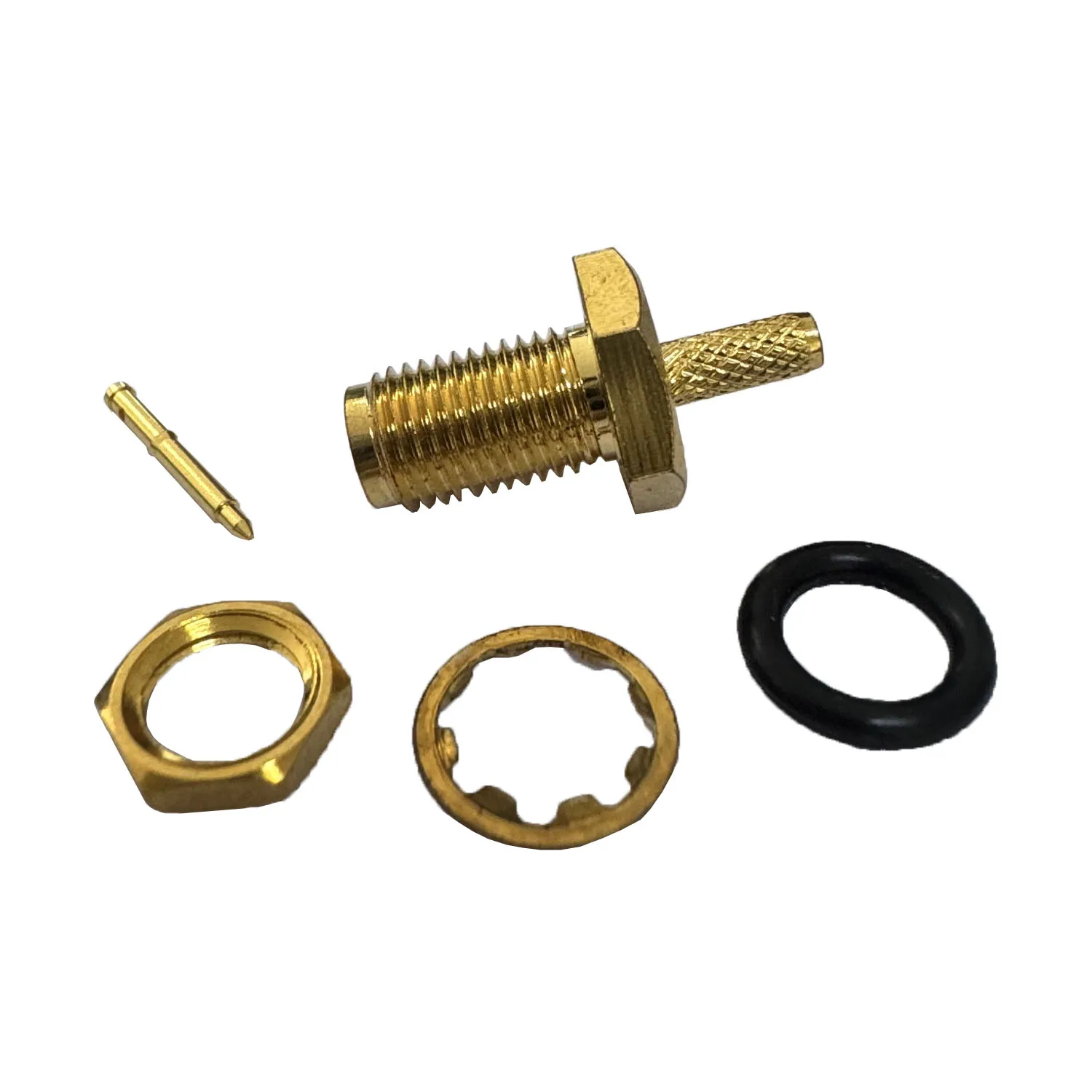 product wholesale sma ky15 coaxial connector brass sma female connector for rg316 rg174 with thread-0