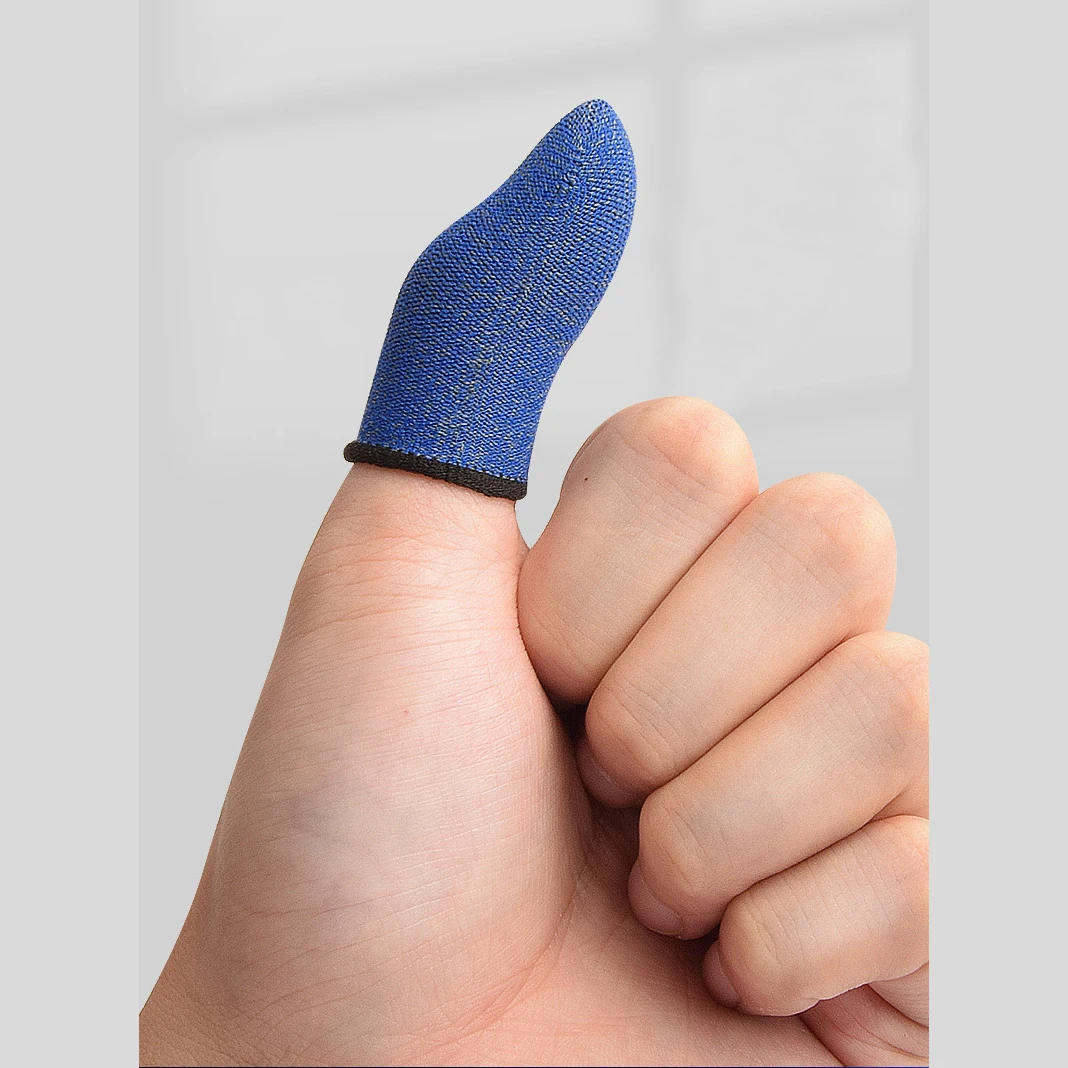 Анти-скольжения пальцев рукава Защита от пота с накатанной головкой Крышка для мобильного телефона