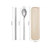 Silver Two-Piece Set (Spoon + Chopsticks + Box)