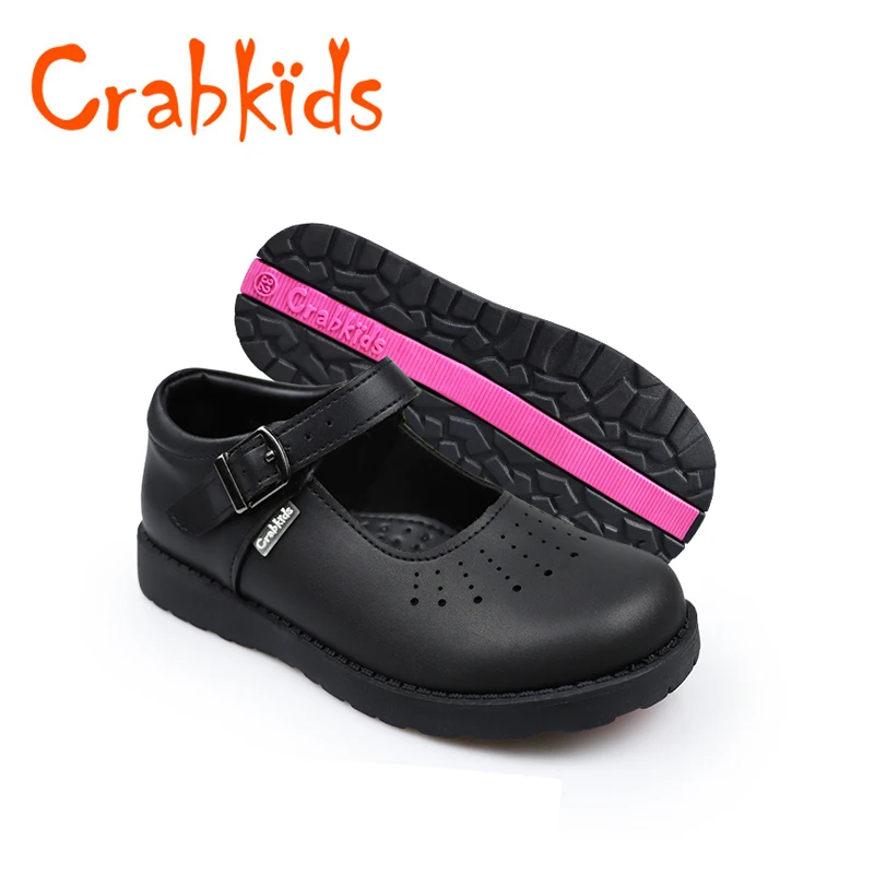 Crabkids New Children's Leather Shoes Student Performance Shoes Back To ...