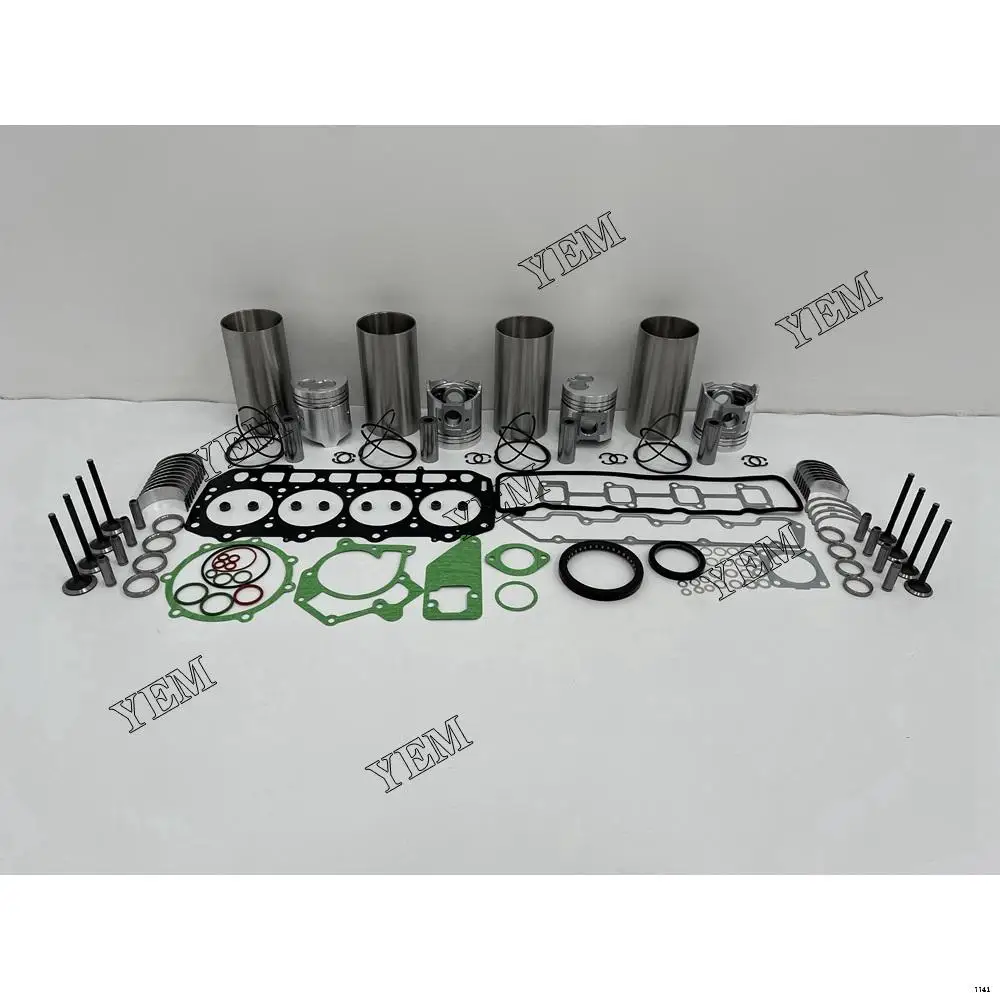 4D94E Overhaul Kit With Bearings Piston Rings Full Gasket Set Cylinder Liner Valves Kit for Yanmar Engine Parts