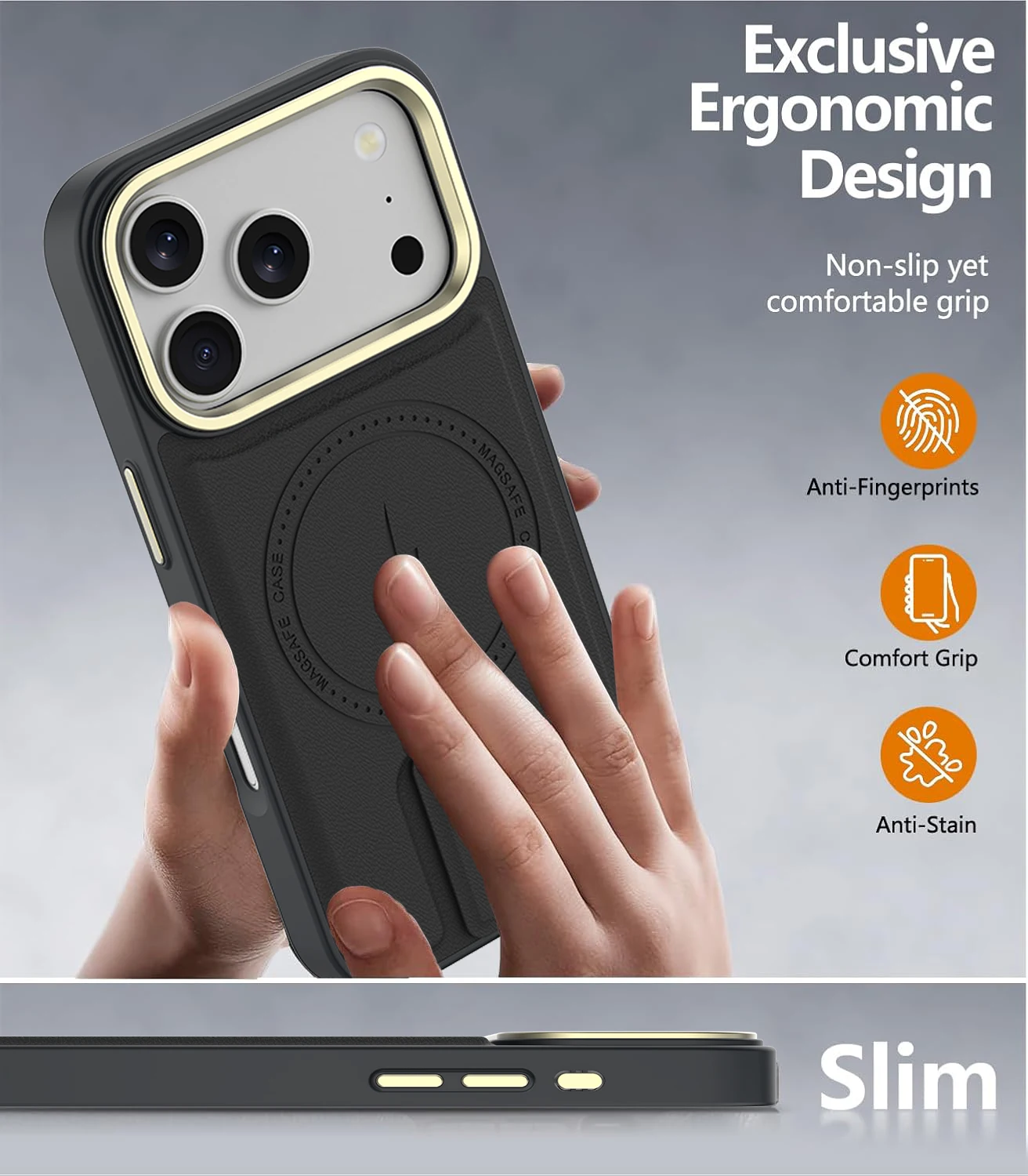 product premium quality pu leather phone case with foldable holder for iphone 17 16 15 14 13 12 pro max business laudtec oem odm-5