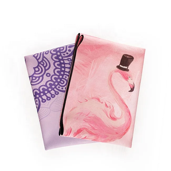 Новый дизайн, тонкий коврик для упражнений на открытом воздухе, легкий натуральный каучук, замшевый Коврик для йоги из микрофибры, складной Дорожный Коврик для йоги