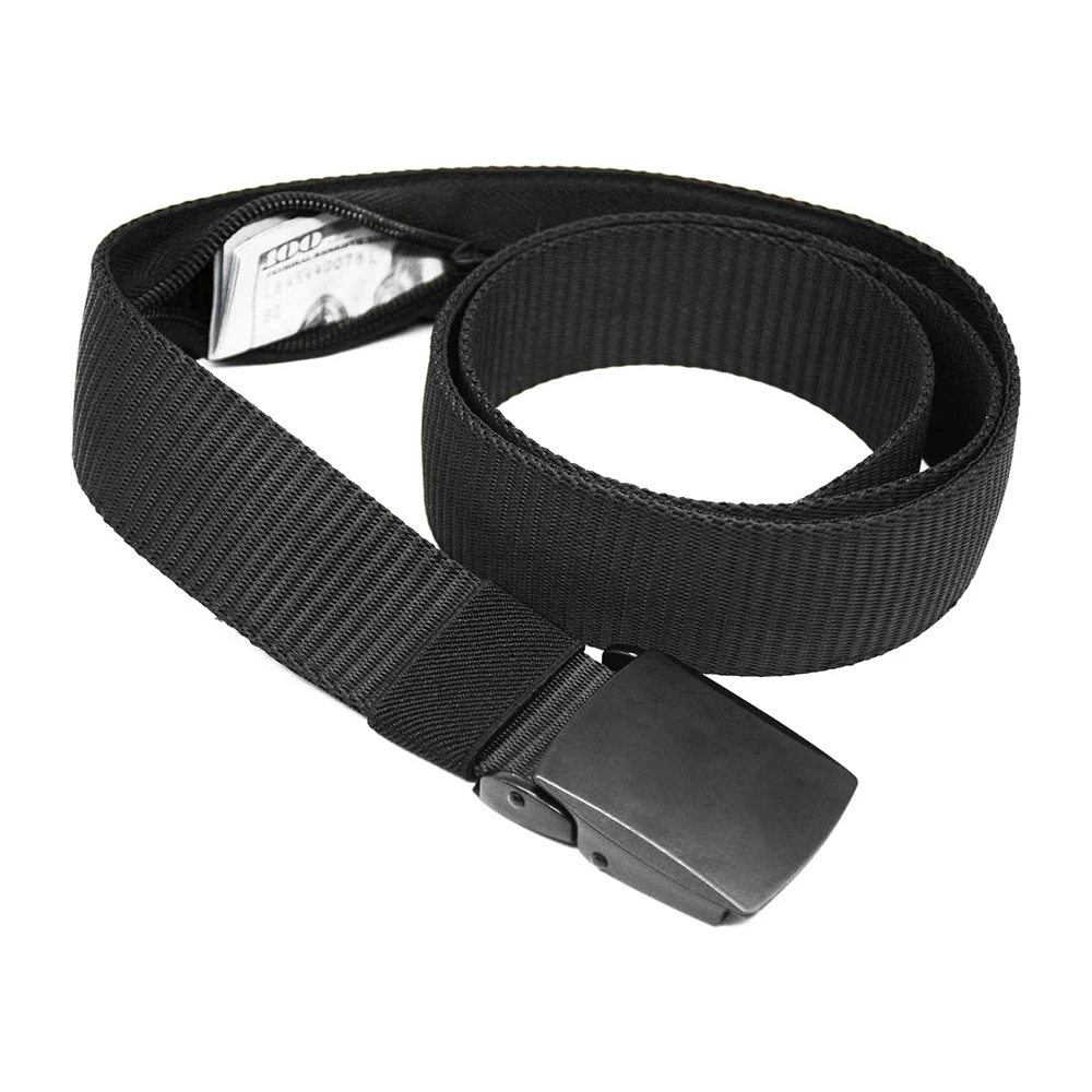 Wear-resistant Travel Nylon Tactical Men with Zinc Alloy Buckle Security Money Belt with Hidden Money Pocket