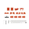 Kit de pièces imprimées en 3D MK5D O3 Orange corail
