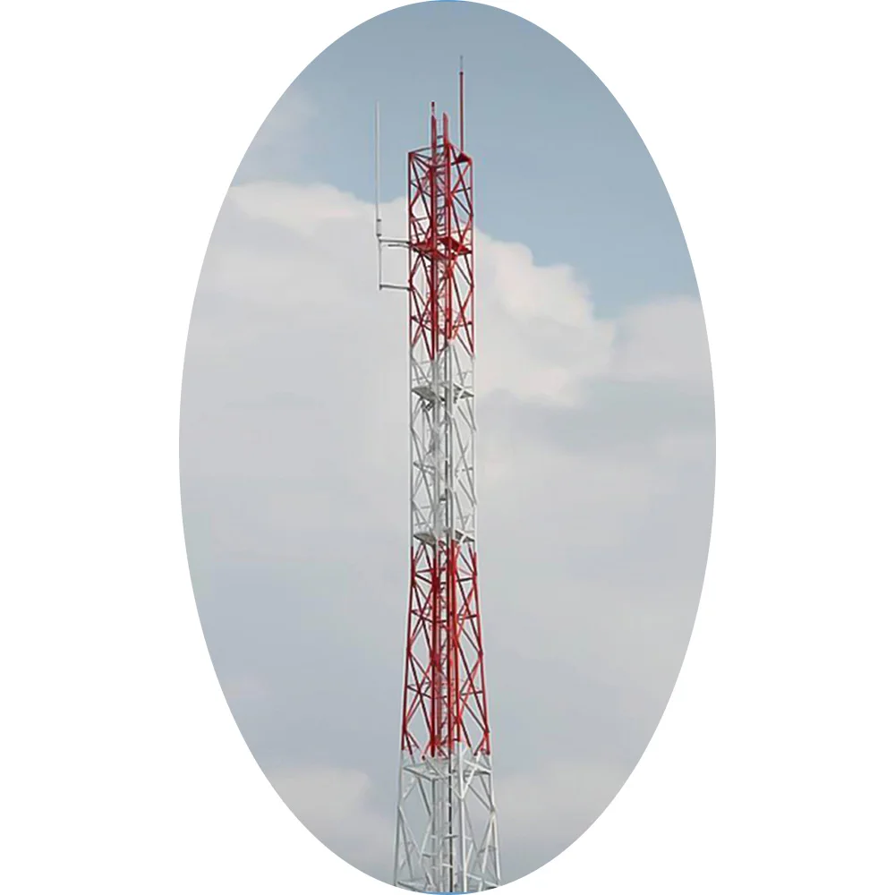 High quality  5G  cellphone  angle steel communication tower  radio  antenna    GSM tower