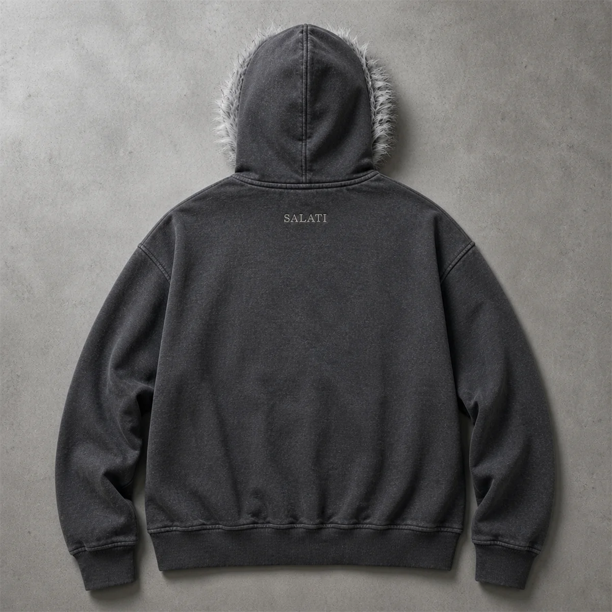 Custom High Quality Heavy Weight 100% Cotton Terry Acid Wash 3D Embroidery Screen Printing Logo Zip-ups Hoodie Detachable Thick gallery 2