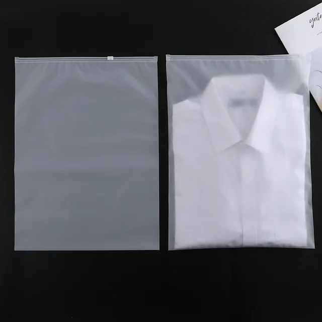 Best Selling Packaging Package Plastic Bag Garment Zipper Bag Thank You Frosted Zipper Bag