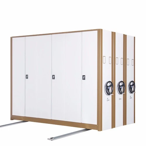 Compact Mobile Shelving Drawings Cabinet with Key Lock for Library Archive Room