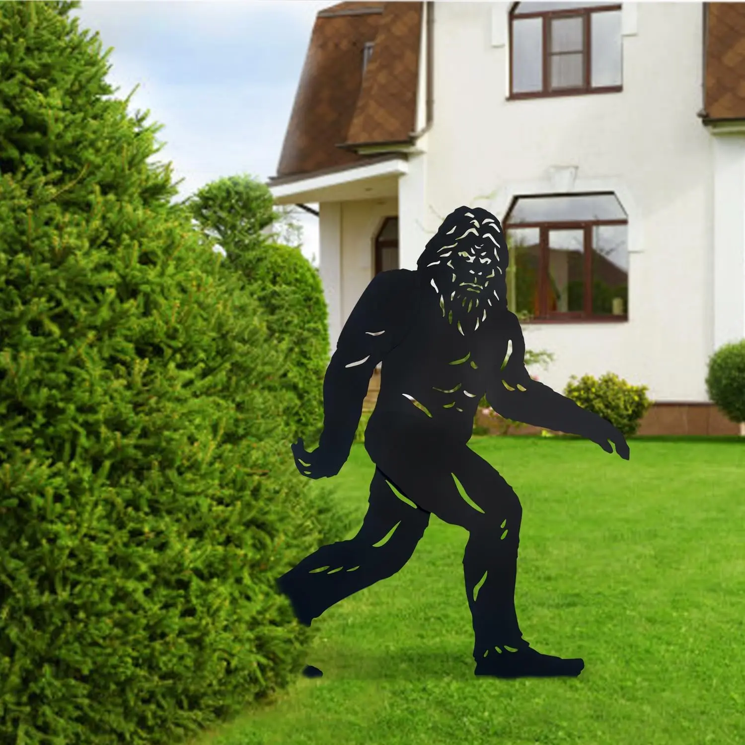 Bigfoot Metall-Deko Für Garten & Terrasse – Wetterfest, 39 Cm Groß, Mit Schatteneffekt, Perfektes Geschenk