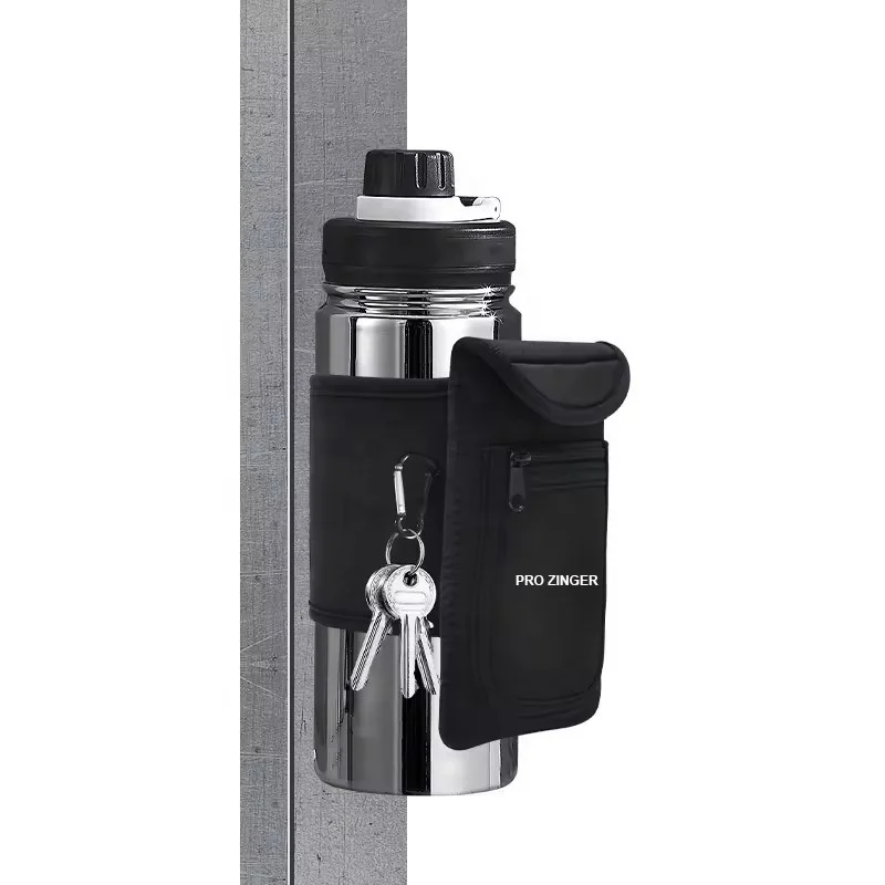 Magnetic Water Bottle Bag - Multiple Storage Pockets With Adjustable Strap