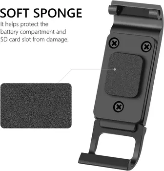 Neewer Removable Battery Cover Type-C Charging Port Adapter Aluminum Alloy Replacement Door Compatible with GoPro Hero 8 Black detail image